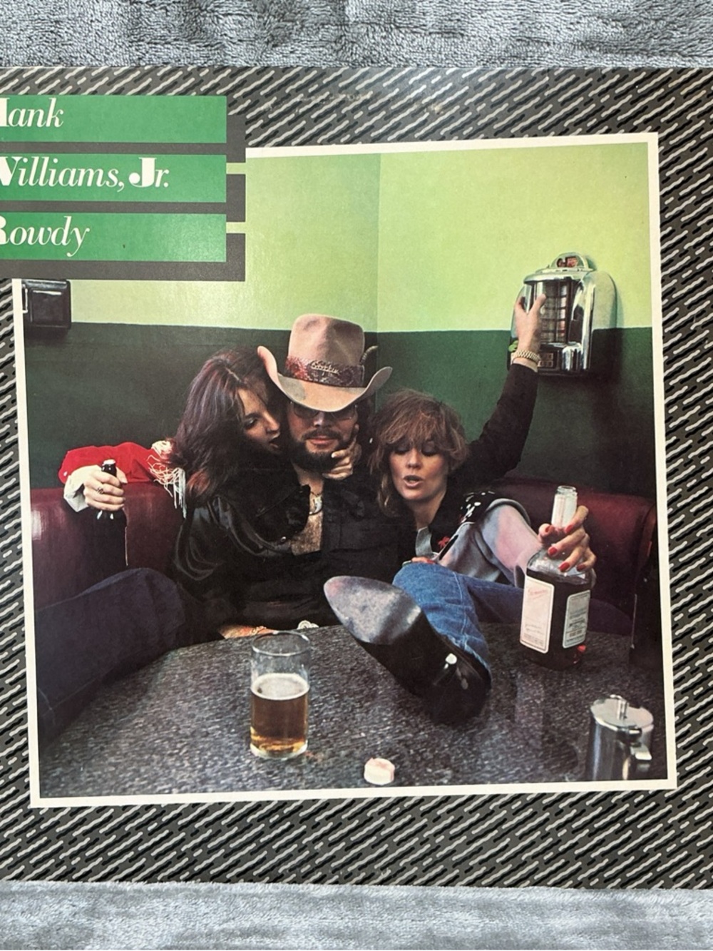 HANK WILLIAMS JR. - ROWDY 1981 LP- Vinyl-Record-Album-Country Western